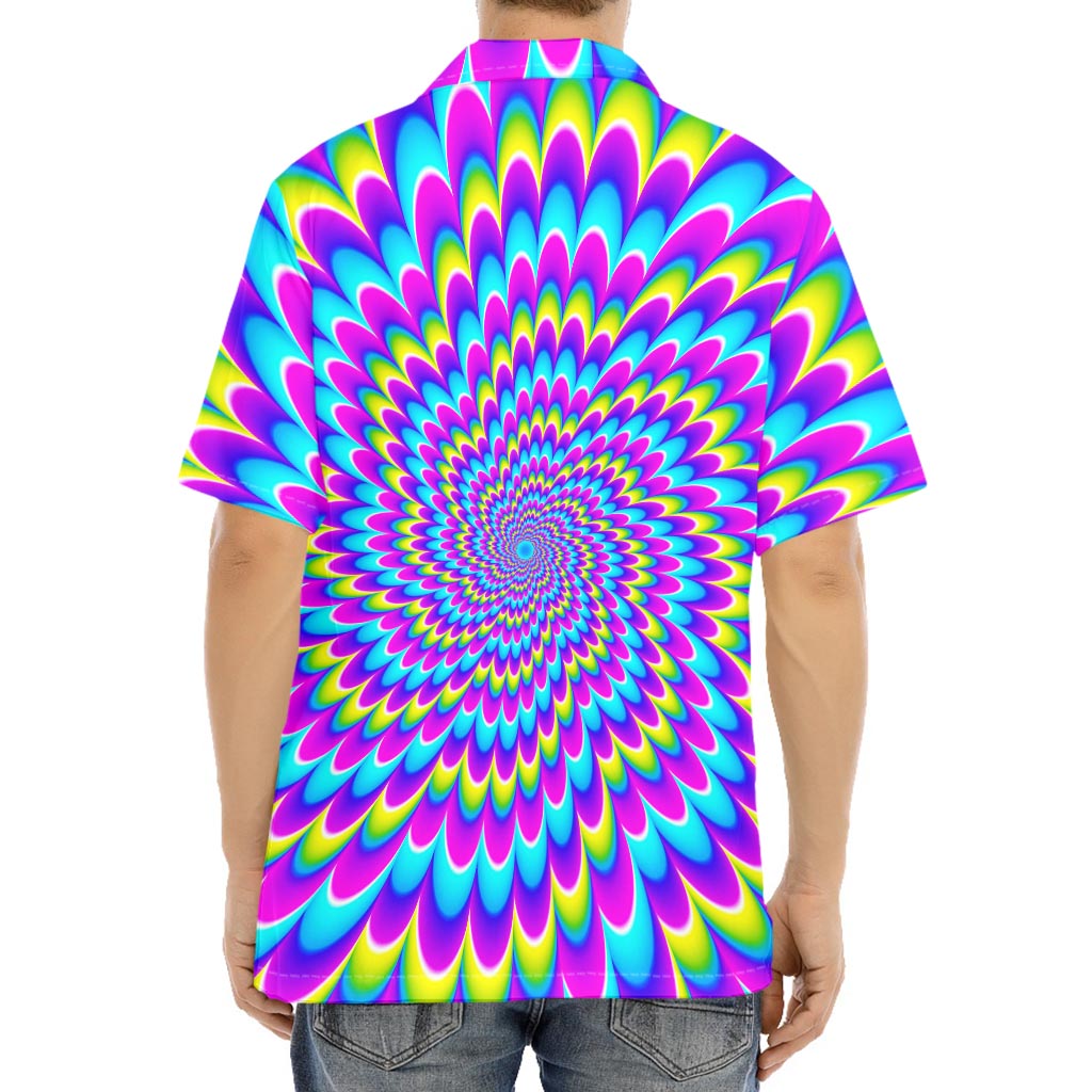 Abstract Dizzy Moving Optical Illusion Aloha Shirt