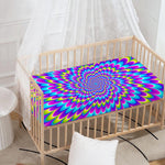Abstract Dizzy Moving Optical Illusion Baby Crib Sheet