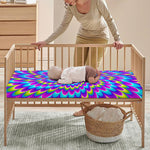 Abstract Dizzy Moving Optical Illusion Baby Crib Sheet