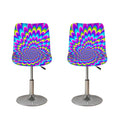 Abstract Dizzy Moving Optical Illusion Bar Stool Covers