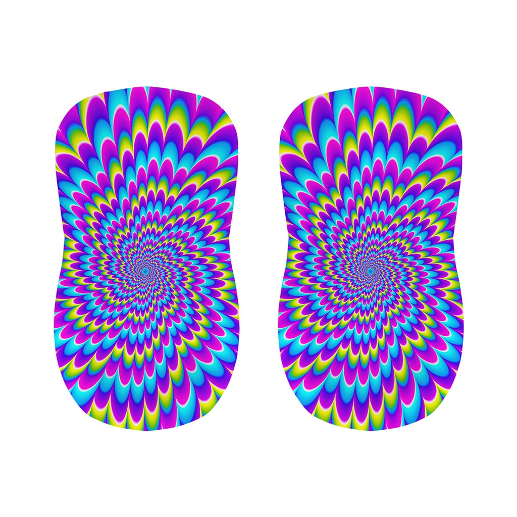 Abstract Dizzy Moving Optical Illusion Bar Stool Covers