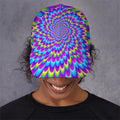 Abstract Dizzy Moving Optical Illusion Baseball Cap