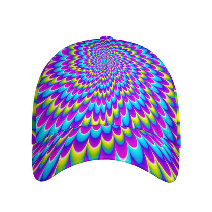 Abstract Dizzy Moving Optical Illusion Baseball Cap