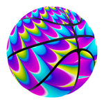 Abstract Dizzy Moving Optical Illusion Basketball