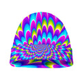 Abstract Dizzy Moving Optical Illusion Beanie