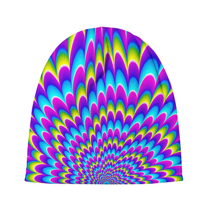 Abstract Dizzy Moving Optical Illusion Beanie