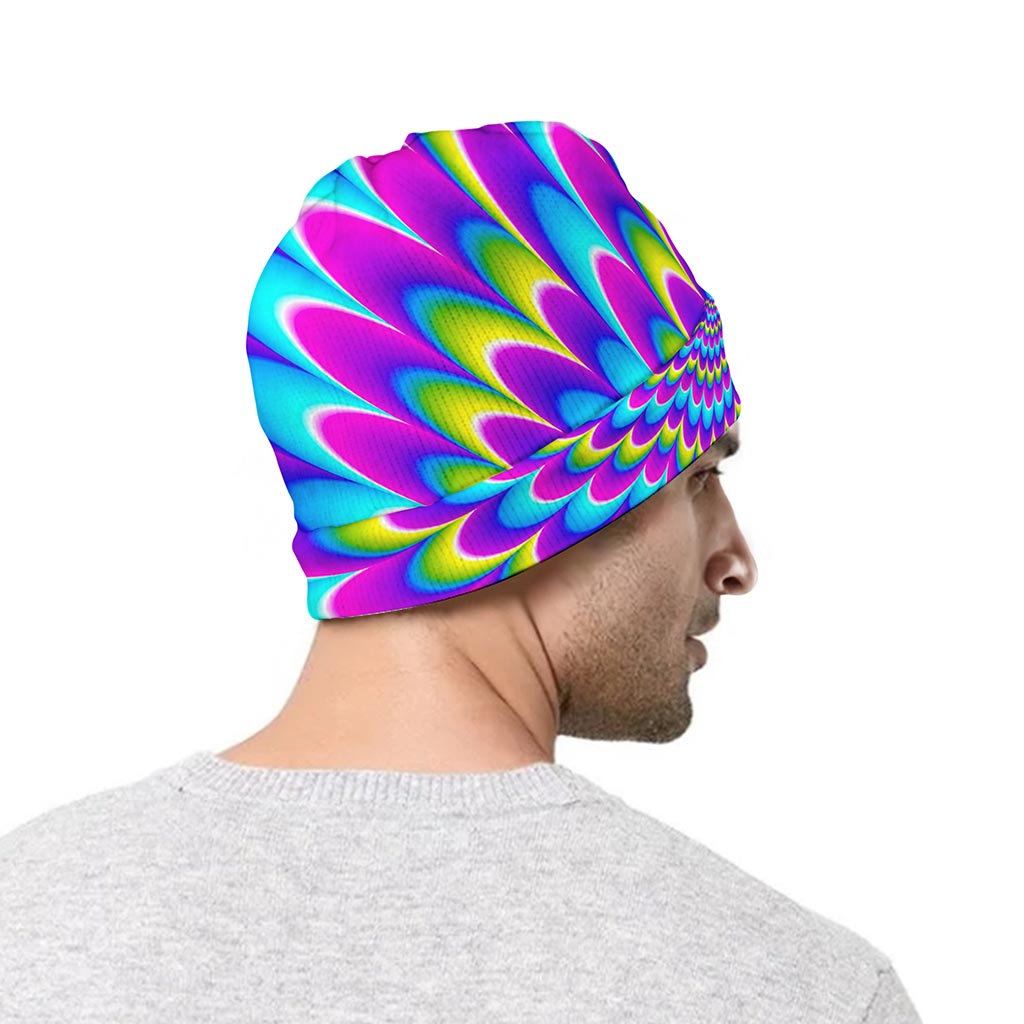 Abstract Dizzy Moving Optical Illusion Beanie