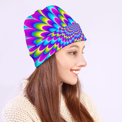 Abstract Dizzy Moving Optical Illusion Beanie
