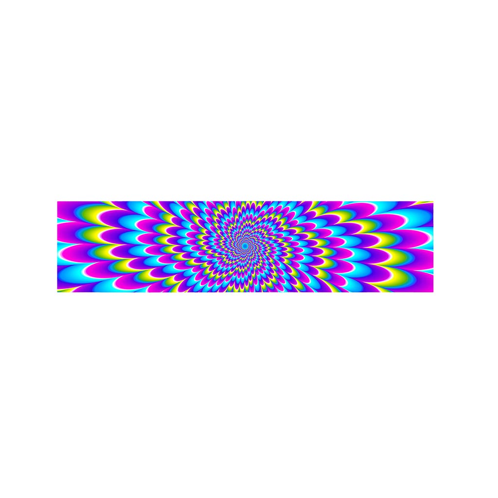 Abstract Dizzy Moving Optical Illusion Bed Runner