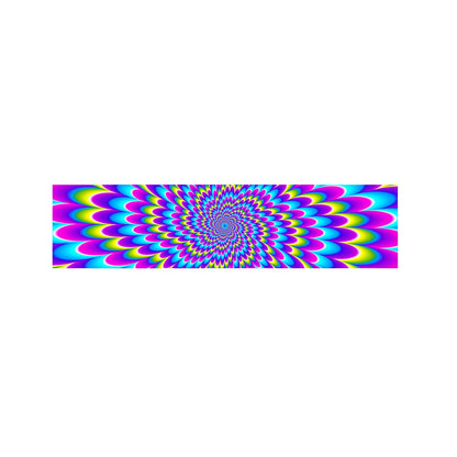 Abstract Dizzy Moving Optical Illusion Bed Runner