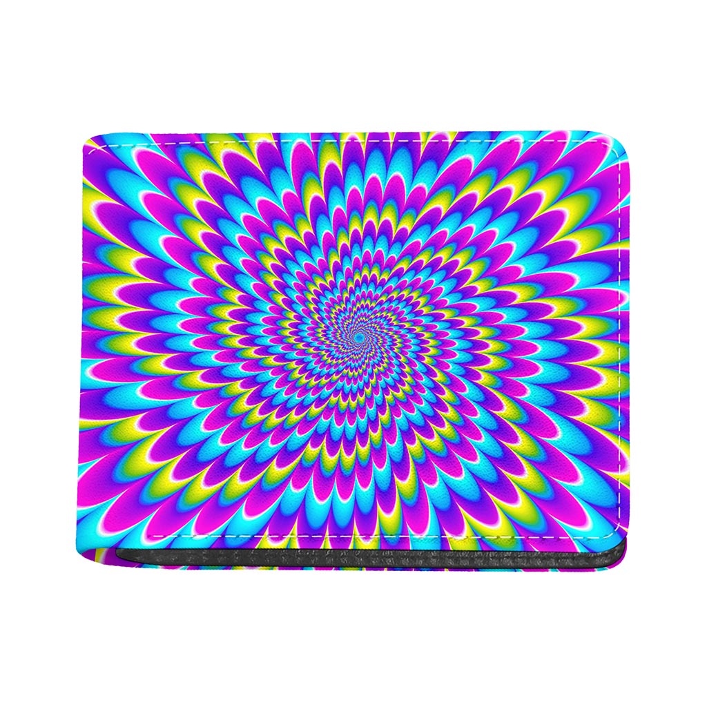 Abstract Dizzy Moving Optical Illusion Bifold Wallet
