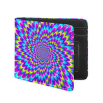 Abstract Dizzy Moving Optical Illusion Bifold Wallet