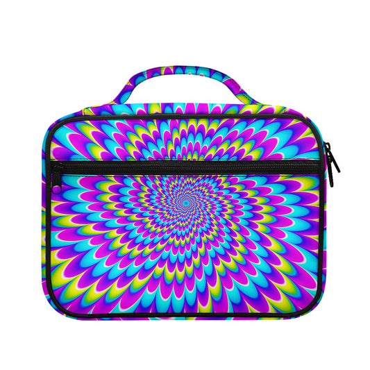 Abstract Dizzy Moving Optical Illusion Briefcase Bible Bag