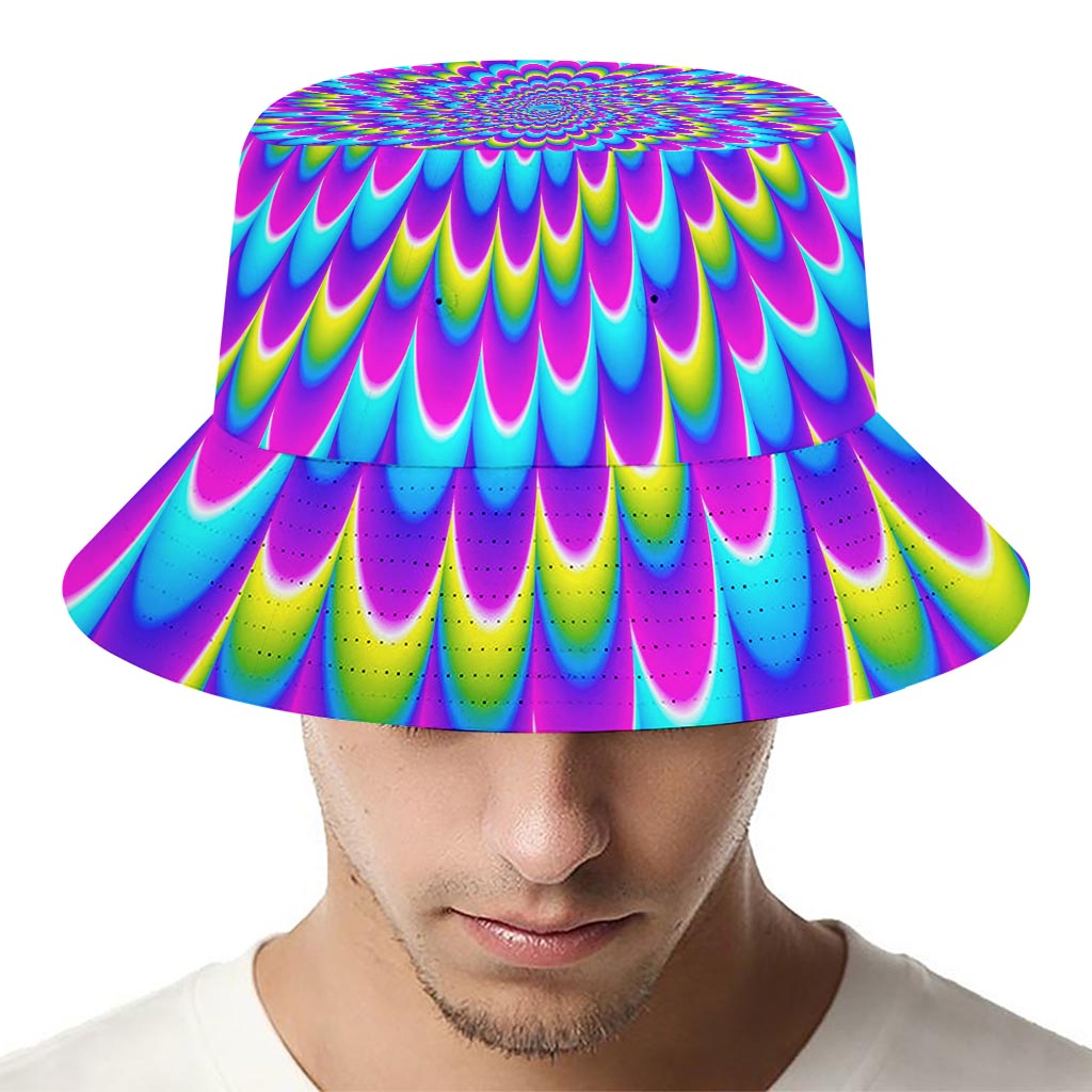 Abstract Dizzy Moving Optical Illusion Bucket Hat