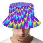 Abstract Dizzy Moving Optical Illusion Bucket Hat