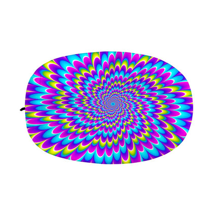 Abstract Dizzy Moving Optical Illusion Car Side Mirror Covers