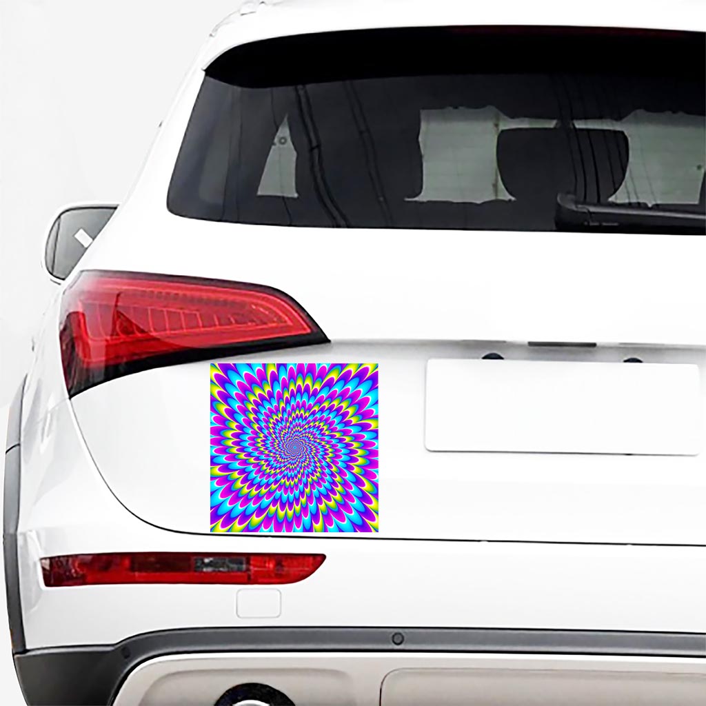 Abstract Dizzy Moving Optical Illusion Car Sticker