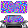 Abstract Dizzy Moving Optical Illusion Car Windshield Sun Shade