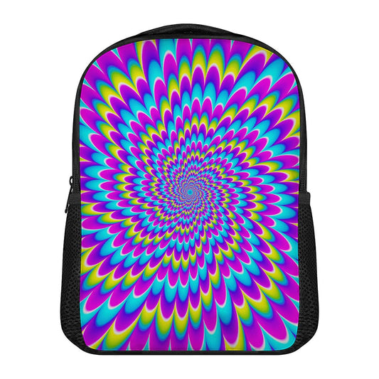 Abstract Dizzy Moving Optical Illusion Casual Backpack