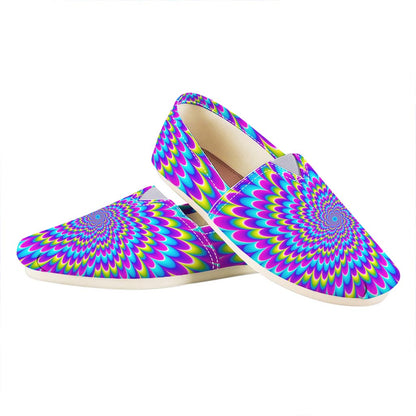 Abstract Dizzy Moving Optical Illusion Casual Shoes
