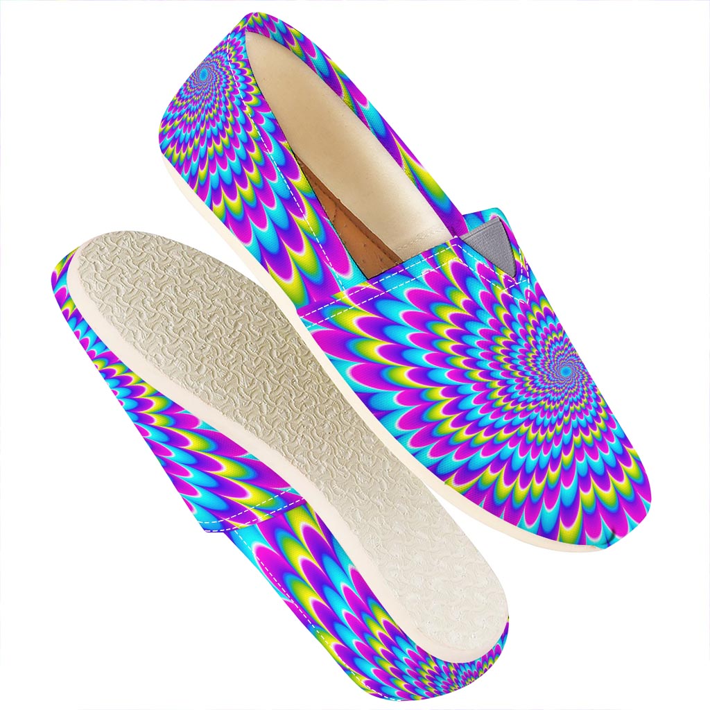 Abstract Dizzy Moving Optical Illusion Casual Shoes