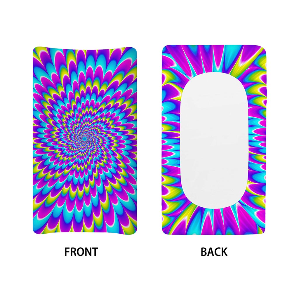 Abstract Dizzy Moving Optical Illusion Changing Pad Cover