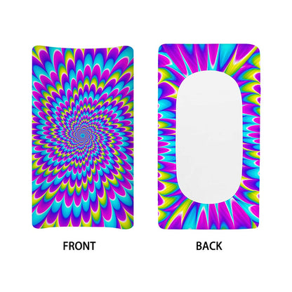 Abstract Dizzy Moving Optical Illusion Changing Pad Cover