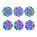 Abstract Dizzy Moving Optical Illusion Coaster Set