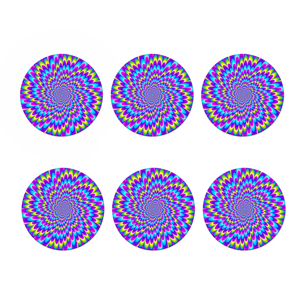 Abstract Dizzy Moving Optical Illusion Coaster Set
