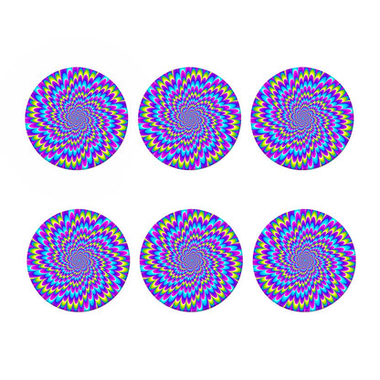 Abstract Dizzy Moving Optical Illusion Coaster Set