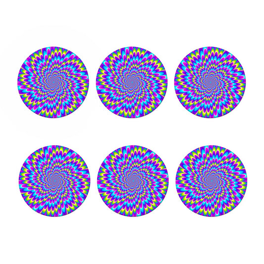 Abstract Dizzy Moving Optical Illusion Coaster Set