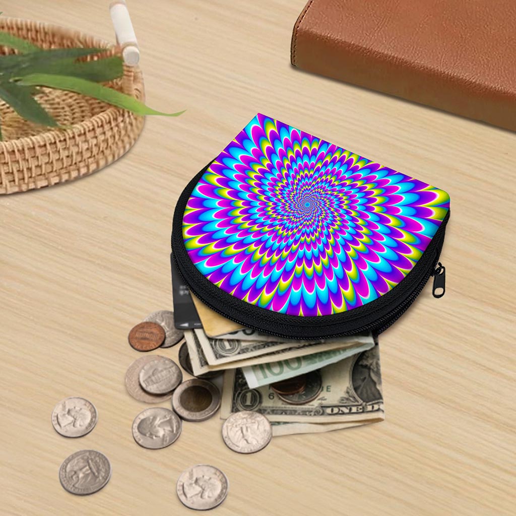Abstract Dizzy Moving Optical Illusion Coin Purse
