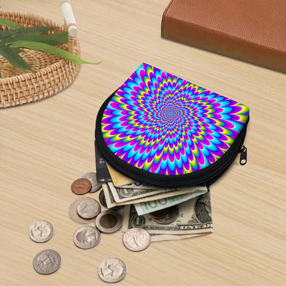 Abstract Dizzy Moving Optical Illusion Coin Purse
