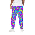 Abstract Dizzy Moving Optical Illusion Cotton Pants