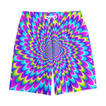 Abstract Dizzy Moving Optical Illusion Cotton Shorts