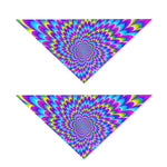 Abstract Dizzy Moving Optical Illusion Dog Bandana