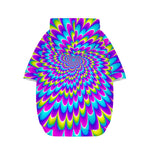 Abstract Dizzy Moving Optical Illusion Dog Zip Up Hoodie