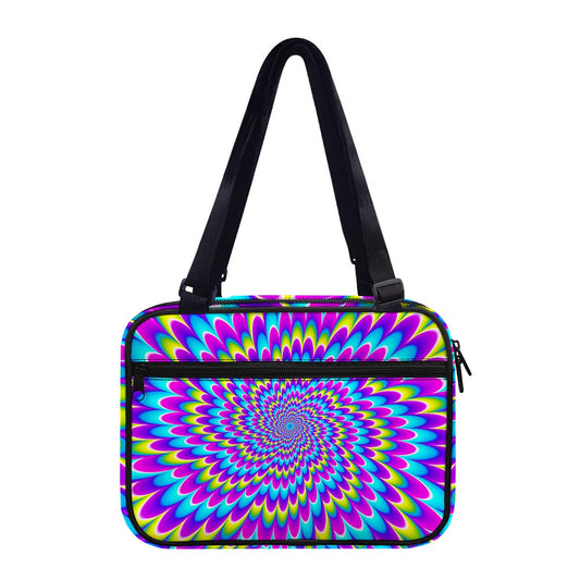 Abstract Dizzy Moving Optical Illusion Double Strap Bible Bag