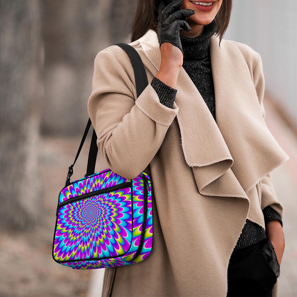 Abstract Dizzy Moving Optical Illusion Double Strap Bible Bag