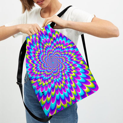 Abstract Dizzy Moving Optical Illusion Drawstring Backpack