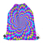 Abstract Dizzy Moving Optical Illusion Drawstring Bag