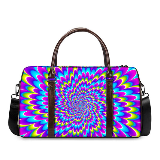 Abstract Dizzy Moving Optical Illusion Duffle Bag