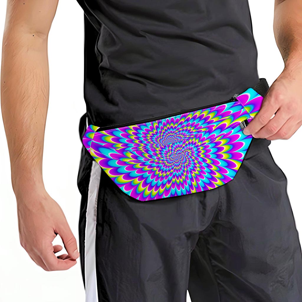 Abstract Dizzy Moving Optical Illusion Fanny Pack