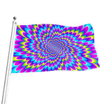 Abstract Dizzy Moving Optical Illusion Flag