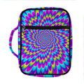 Abstract Dizzy Moving Optical Illusion Front Pocket Bible Bag