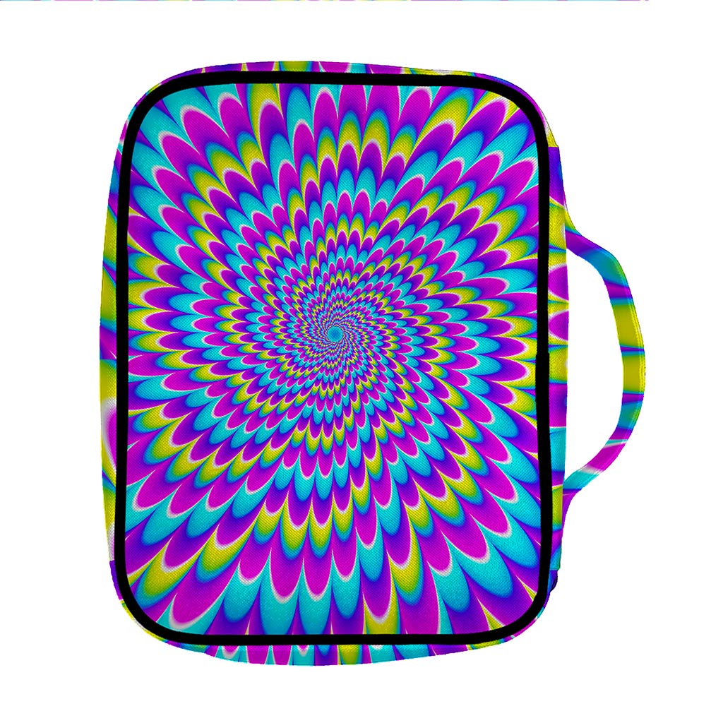 Abstract Dizzy Moving Optical Illusion Front Pocket Bible Bag