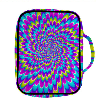 Abstract Dizzy Moving Optical Illusion Front Pocket Bible Bag