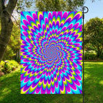 Abstract Dizzy Moving Optical Illusion Garden Flag