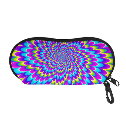 Abstract Dizzy Moving Optical Illusion Glasses Case