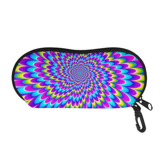 Abstract Dizzy Moving Optical Illusion Glasses Case